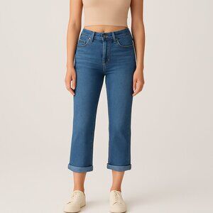 Lee Flex Motion Jean Capris, size 12, mid rise